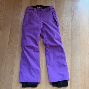 Rossignol Girls Ski Snow Pants Gaiter Youth Size 12 Purple Lavender
